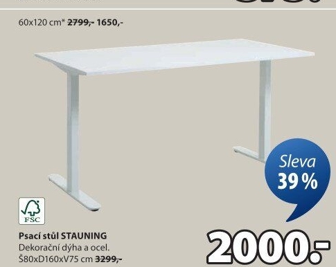 Psací stůl Stauning