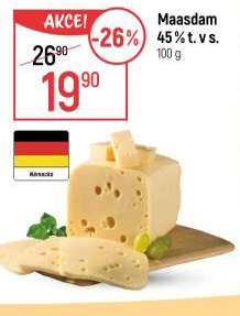 Sýr Maasdamer 45%