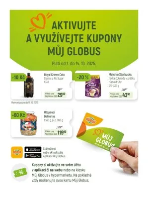 akční leták Globus 1.10.2025-7.10.2025