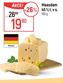 Sýr Maasdamer 45%