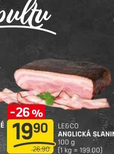 Anglická slanina LE&amp