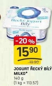 Bílý jogurt řecký 0% Milko