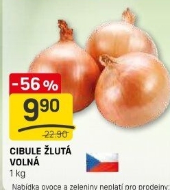 Cibule kuchyňská žlutá