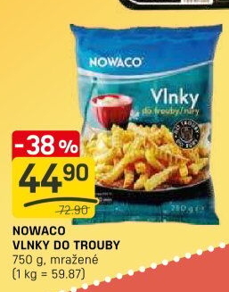 Hranolky vlnky mražené Nowaco