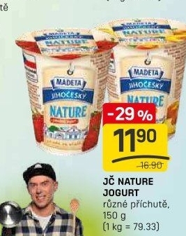 Jogurt Nature ochucený jihočeský Madeta