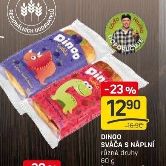 Pečivo Sváča s náplní Dinoo