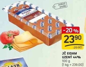 Sýr Eidam uzený 44% Jihočeský Madeta