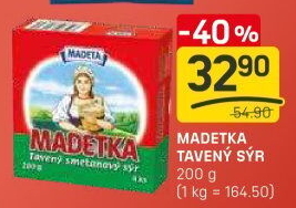 Sýr tavený smetanový Madetka