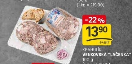 Tlačenka venkovská Krahulík