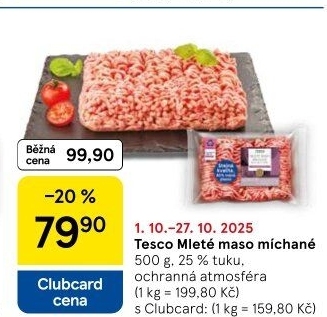 Mleté maso mix Tesco