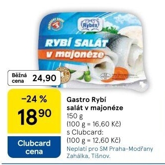 Salát rybí v majonéze Gastro