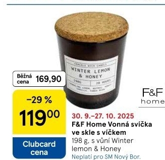 Svíčky vonné ve skle Home F&amp