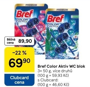 WC blok tuhý Color Aktiv Bref