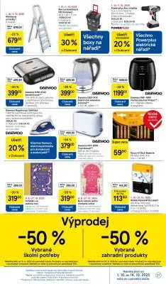 akční leták Tesco 1.10.2025-7.10.2025