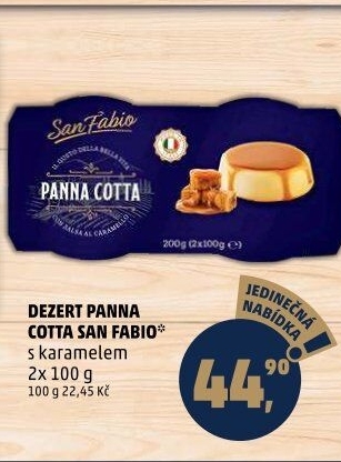 Dezert Panna Cotta San Fabio