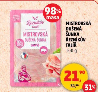 Mistrovská dušená šunka Řezníkův talíř