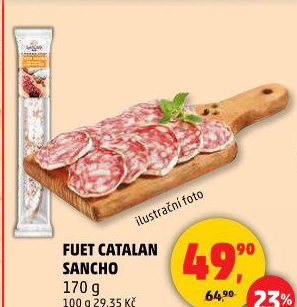 Salám Fuet Catalan Sancho