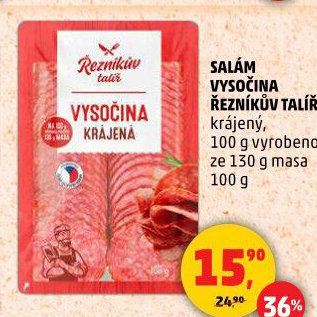 Salám Vysočina Řezníkův talíř