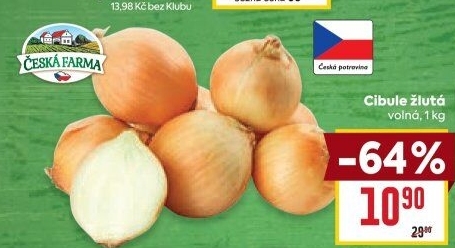 Cibule žlutá Česká Farma