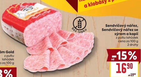 Nářez sendvičový Váhala