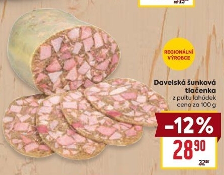 Tlačenka šunková davelská