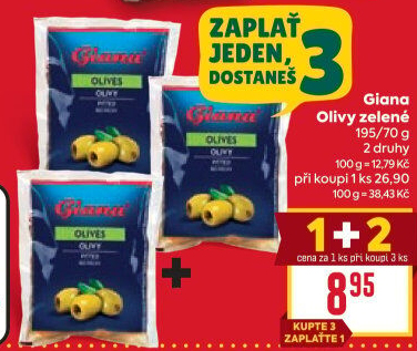 Olivy zelené Giana