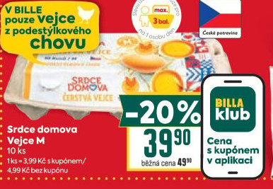 Vejce z podestýlky M Srdce Domova
