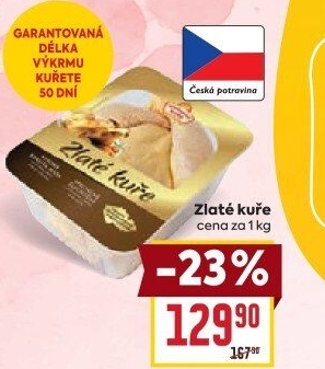 Kuře Zlaté Vodňanské kuře