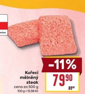 Kuřecí steak mělněný
