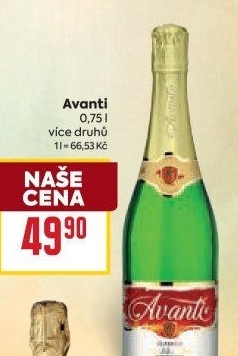 Šumivé nápoje Avanti