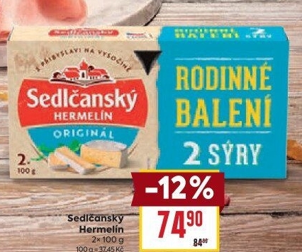 Sýr Hermelín Sedlčanský