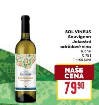Víno Sauvignon Sol Vineus
