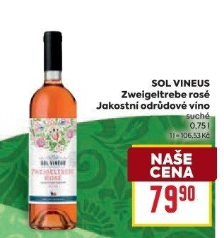 Víno Zweigeltrebe Rosé Sol Vineus