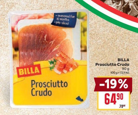 Šunka Prosciutto Crudo Billa