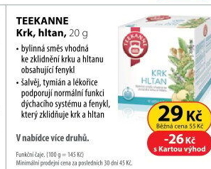 Čaj bylinný Funkční Teekanne