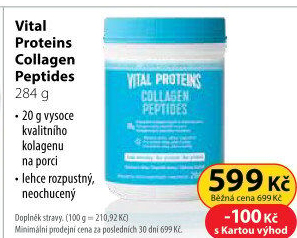 Doplněk stravy Collagen peptides Vital Proteins