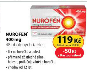 Tablety proti bolesti 400 Nurofen