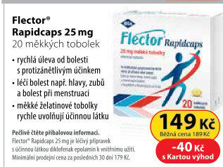 Tablety proti bolesti Rapidcaps Flector