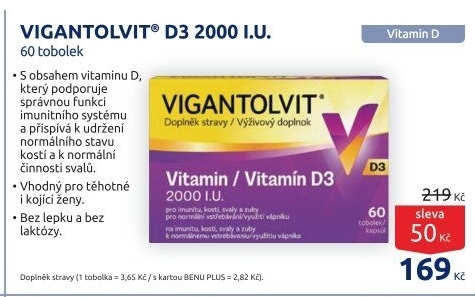 Doplněk stravy tobolky Vigantolvit D3