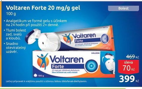 Gel proti bolesti Voltaren Forte