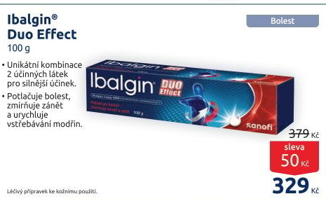 Krém proti bolesti Duo effect Ibalgin