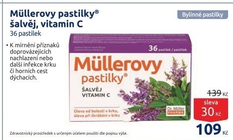 Müllerovy pastilky při nachlazeníDr. Müller Pharma