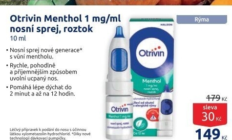 Nosní sprej 1 mg/ml Otrivin