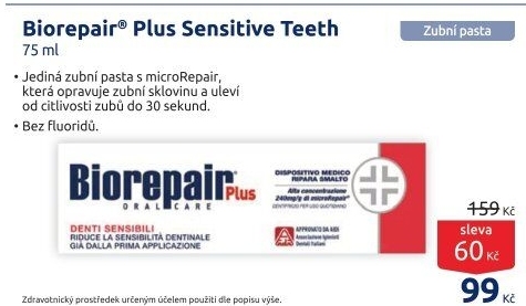 Pasta na zuby Sensitive Teeth Biorepair Plus
