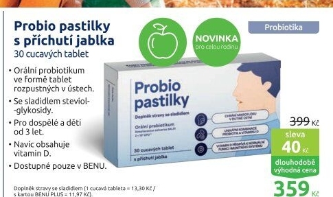 Probiotika pastilky Benu