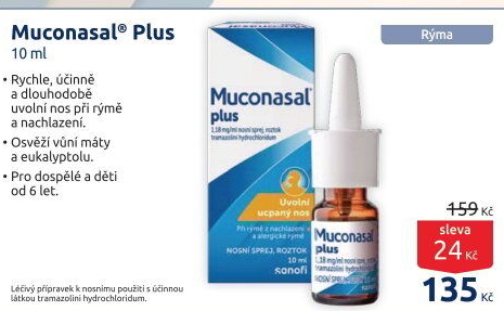 Sprej nosní Muconasal Plus