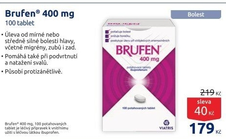 Tablety proti bolesti 400 Brufen Viatris