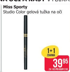 Gelová tužka na oči Studio Color Miss Sporty
