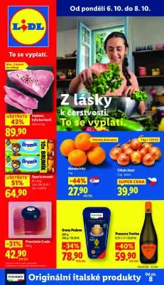 akční leták Lidl 6.10.2025-8.10.2025
