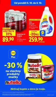 akční leták Lidl 6.10.2025-8.10.2025